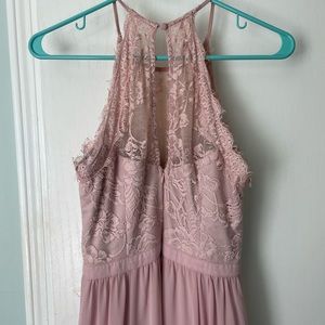 Heartloom blush pink bridesmaid dress